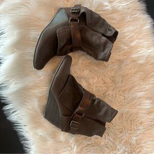 Blowfish Brown Wedge Ankle Boots